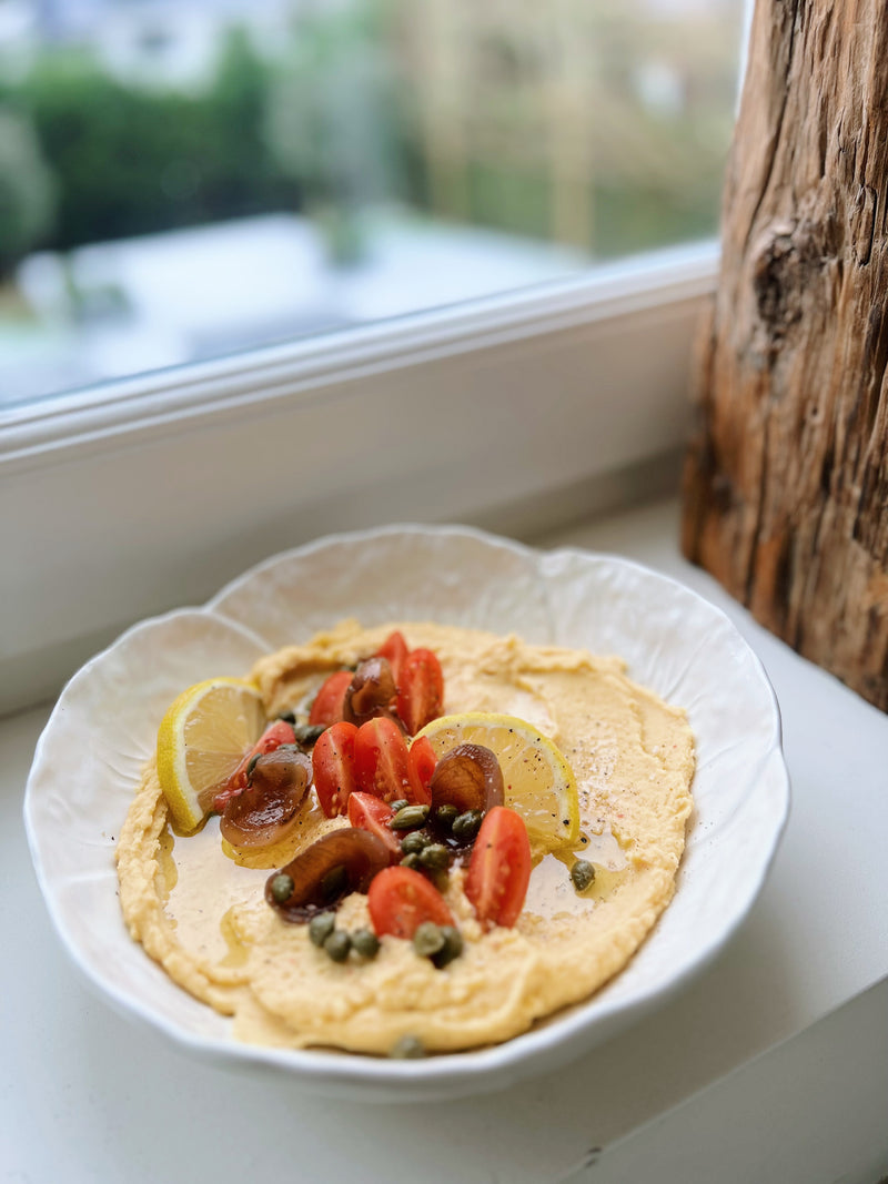 Hummus van gele linzen